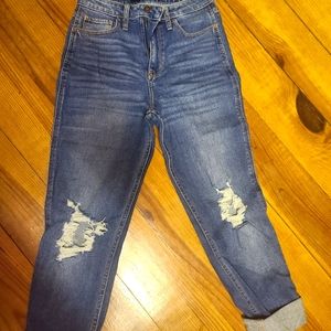 High rise mom jeans never worn